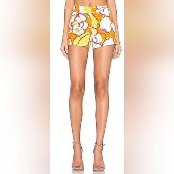 TRINA TURK Corbin 2 Shorts In Kumquat - Size 6 - Picture 1 of 7